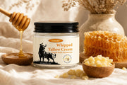 Tallow cream with raw honey, honeycomb and beeswax